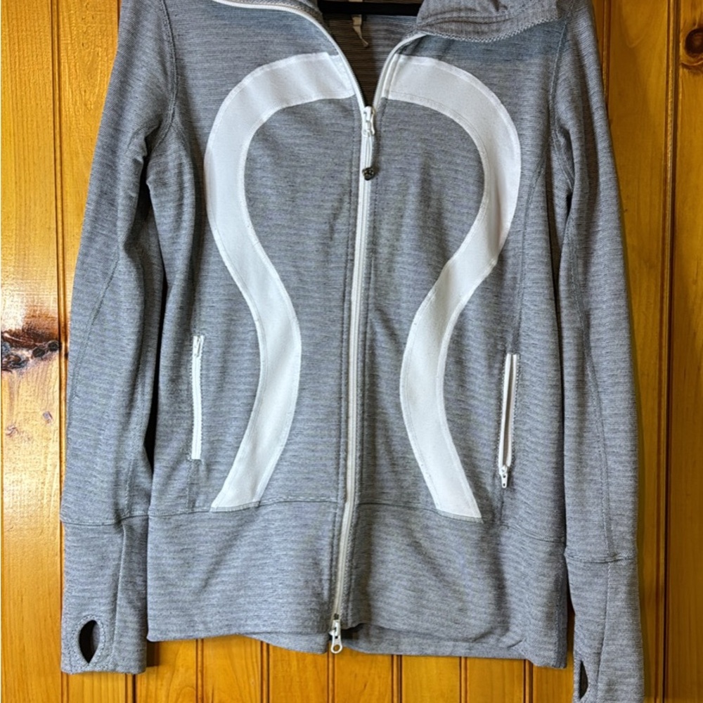 lululemon athletica Gray and White Jacket